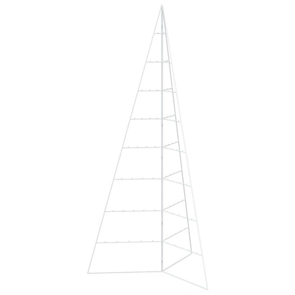 vidaXL Metal Christmas Tree KUOPIO 210 cm Steel White