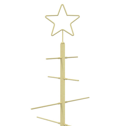 vidaXL Metal Christmas Tree with Stand KUOPIO 60 cm Steel Gold