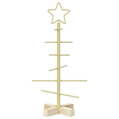 vidaXL Metal Christmas Tree with Stand KUOPIO 60 cm Steel Gold