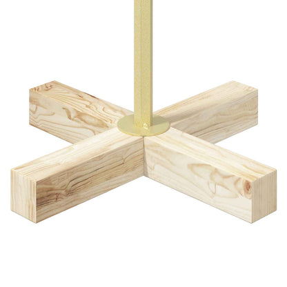 vidaXL Metal Christmas Tree with Stand KUOPIO 90 cm Steel Gold
