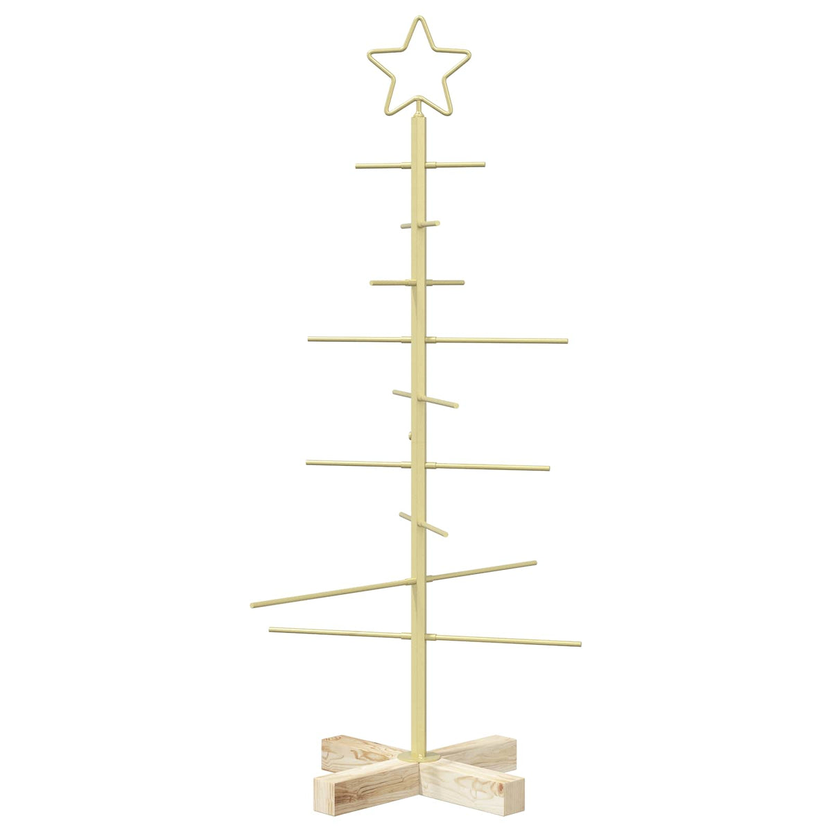 vidaXL Metal Christmas Tree with Stand KUOPIO 90 cm Steel Gold