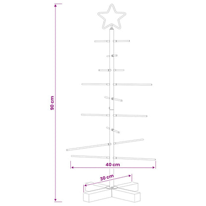 vidaXL Metal Christmas Tree with Stand KUOPIO 90 cm Steel Gold