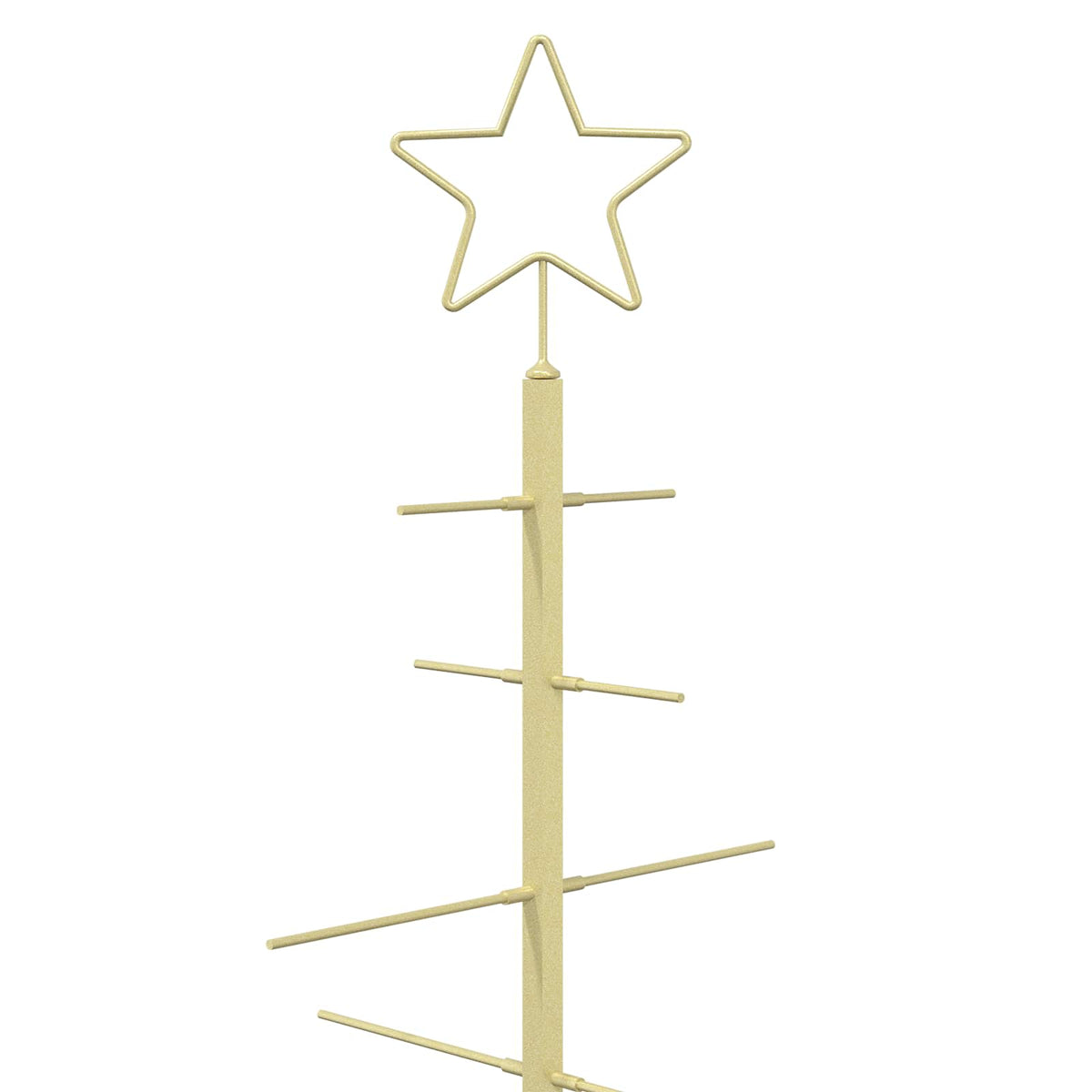 vidaXL Metal Christmas Tree with Stand KUOPIO 150 cm Steel Gold