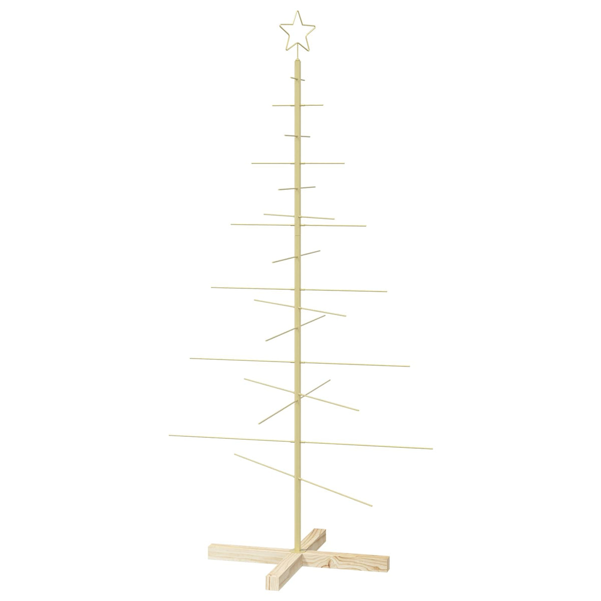 vidaXL Metal Christmas Tree with Stand KUOPIO 150 cm Steel Gold