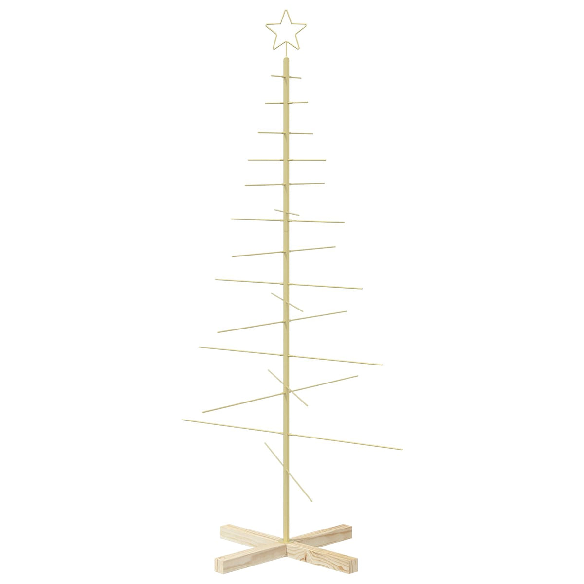 vidaXL Metal Christmas Tree with Stand KUOPIO 150 cm Steel Gold