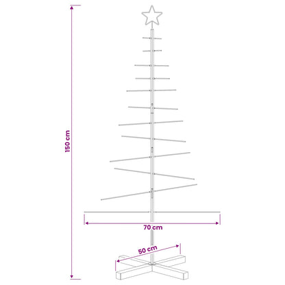 vidaXL Metal Christmas Tree with Stand KUOPIO 150 cm Steel Gold