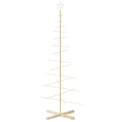 vidaXL Metal Christmas Tree with Stand KUOPIO 180 cm Steel Gold