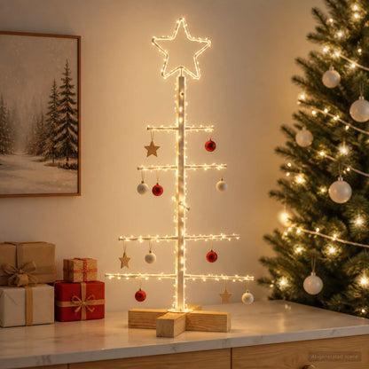 vidaXL Metal Christmas Tree with Stand KUOPIO 60 cm Steel White