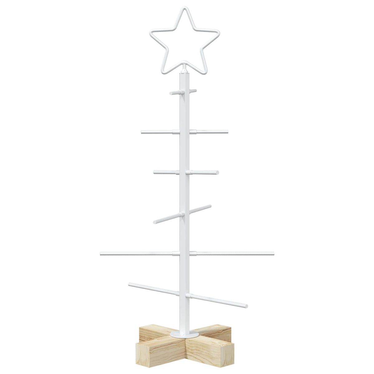vidaXL Metal Christmas Tree with Stand KUOPIO 60 cm Steel White