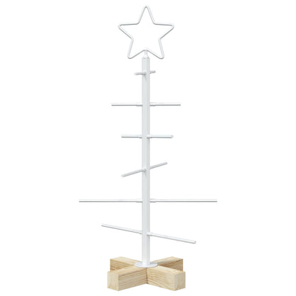 vidaXL Metal Christmas Tree with Stand KUOPIO 60 cm Steel White