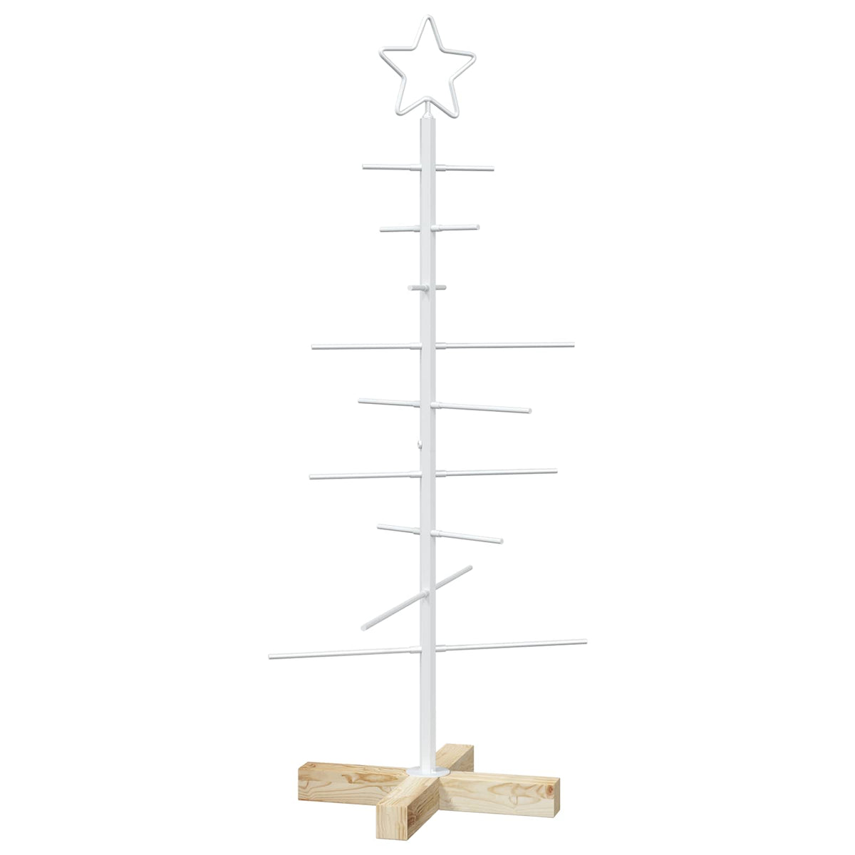 vidaXL Metal Christmas Tree with Stand KUOPIO 90 cm Steel White