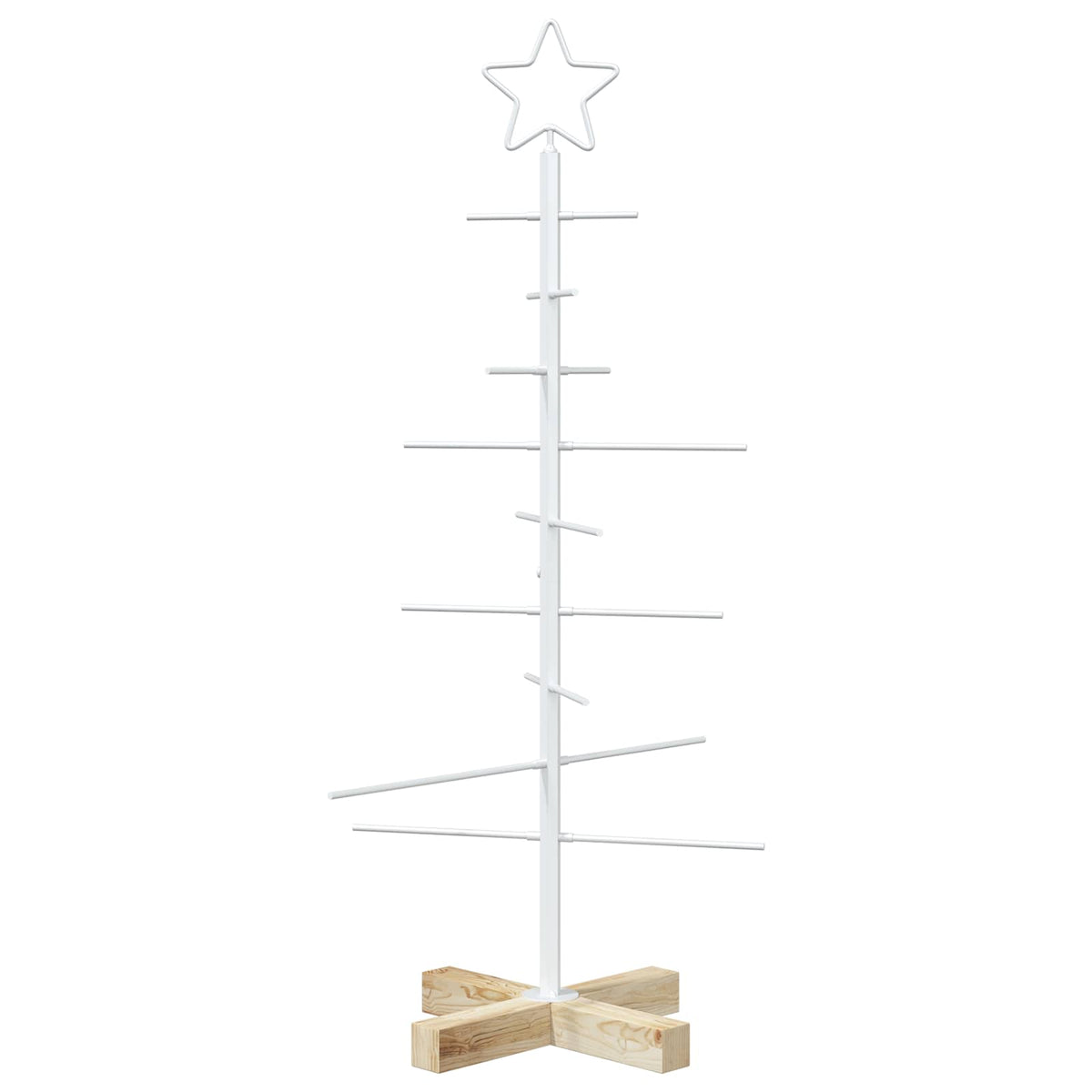 vidaXL Metal Christmas Tree with Stand KUOPIO 90 cm Steel White