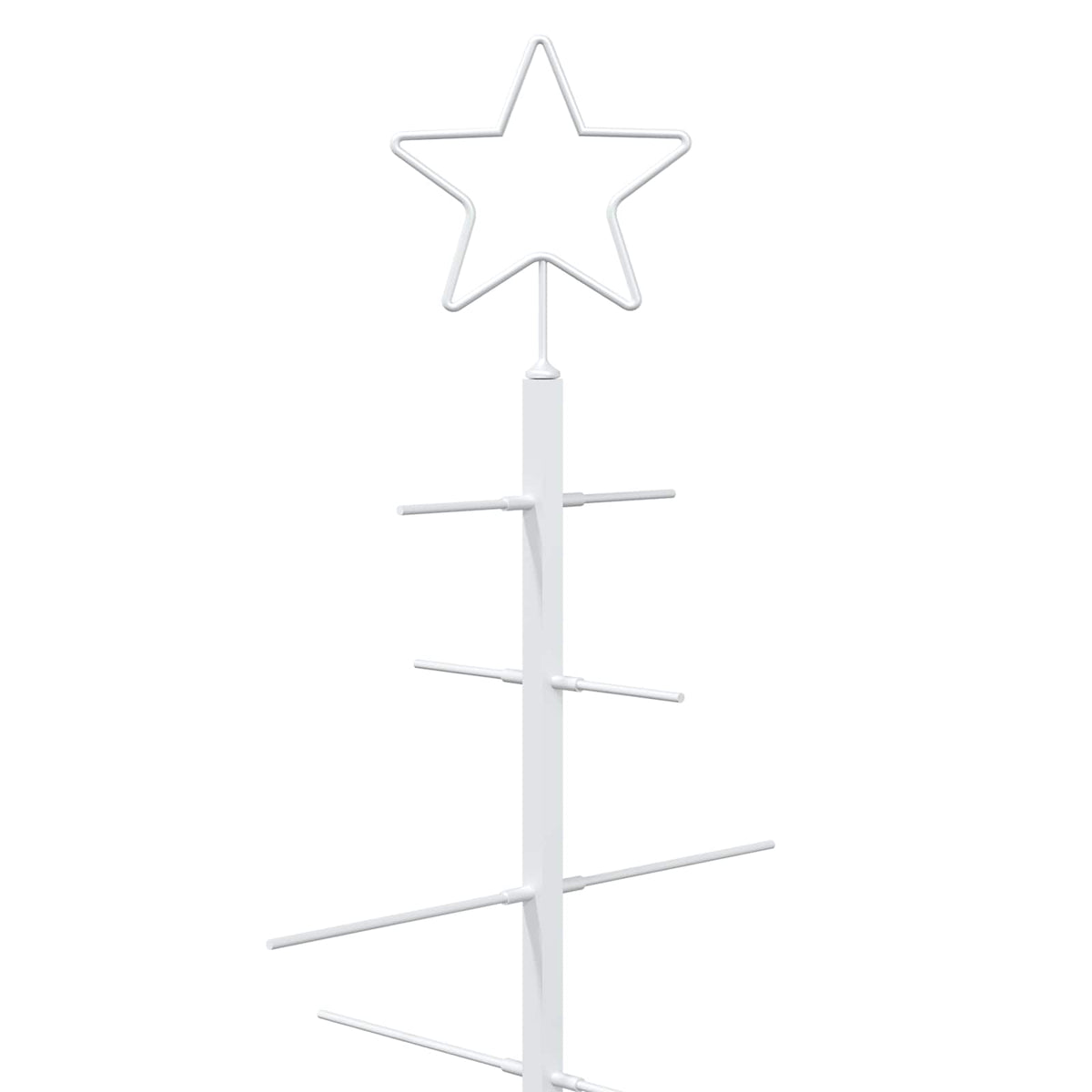 vidaXL Metal Christmas Tree with Stand KUOPIO 120 cm Steel White