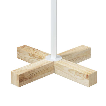 vidaXL Metal Christmas Tree with Stand KUOPIO 120 cm Steel White