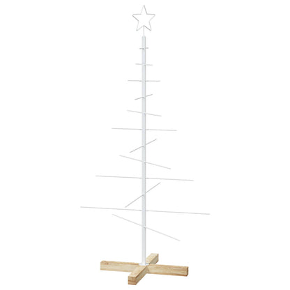 vidaXL Metal Christmas Tree with Stand KUOPIO 120 cm Steel White