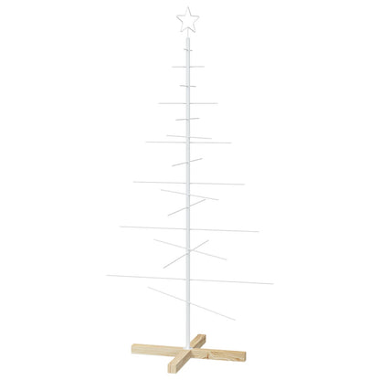 vidaXL Metal Christmas Tree with Stand KUOPIO 150 cm Steel White