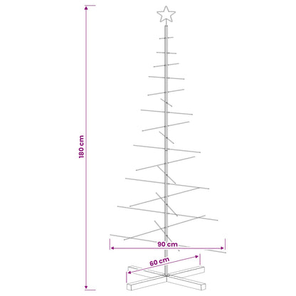vidaXL Metal Christmas Tree with Stand KUOPIO 180 cm Steel White