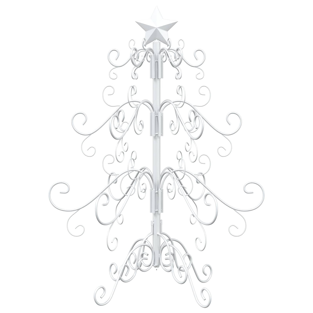 vidaXL Metal Christmas Tree KUOPIO 60 cm Steel White