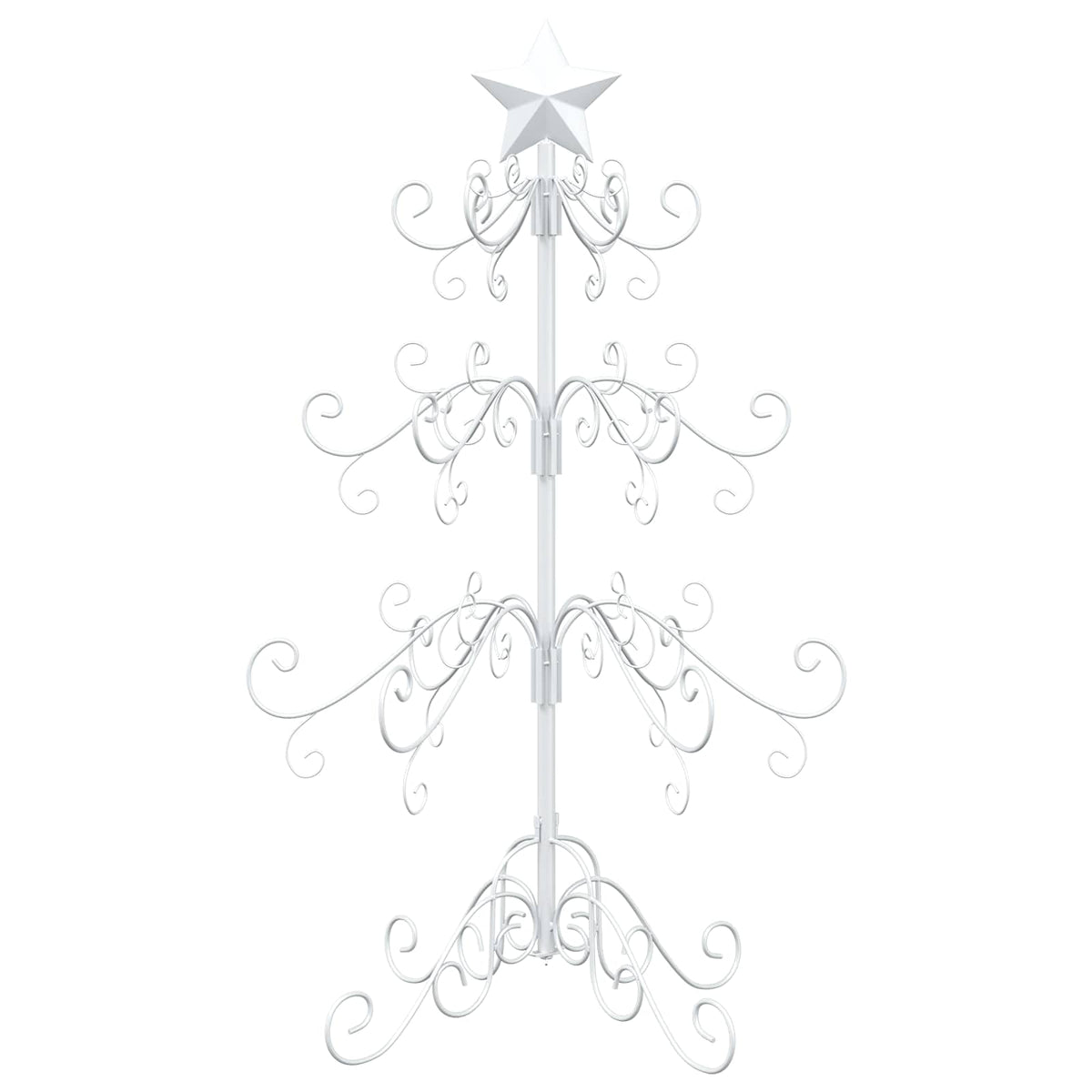 vidaXL Metal Christmas Tree KUOPIO 90 cm Steel White