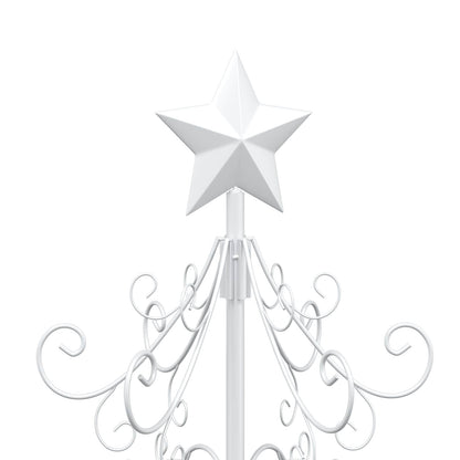 vidaXL Metal Christmas Tree KUOPIO 180 cm Steel White