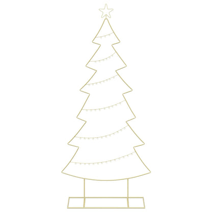 vidaXL Metal Christmas Tree with Stand KUOPIO 180 cm Steel Gold
