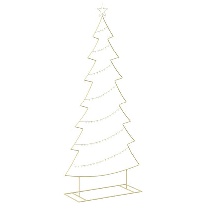 vidaXL Metal Christmas Tree with Stand KUOPIO 210 cm Steel Gold
