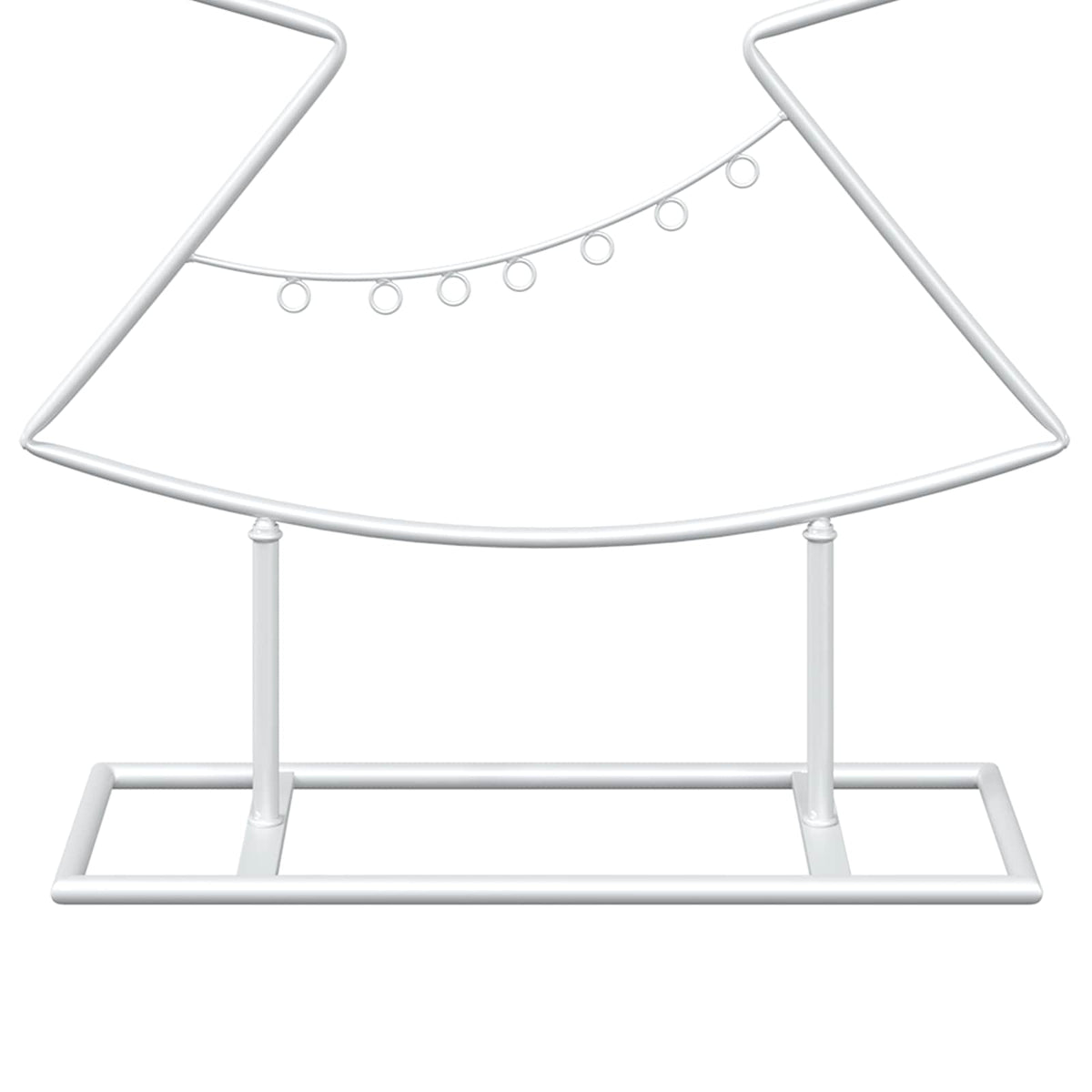 vidaXL Metal Christmas Tree with Stand KUOPIO 60 cm Steel White