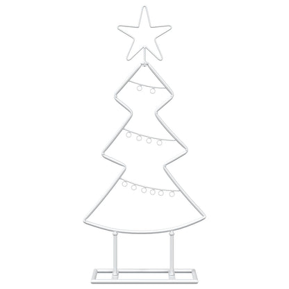 vidaXL Metal Christmas Tree with Stand KUOPIO 60 cm Steel White