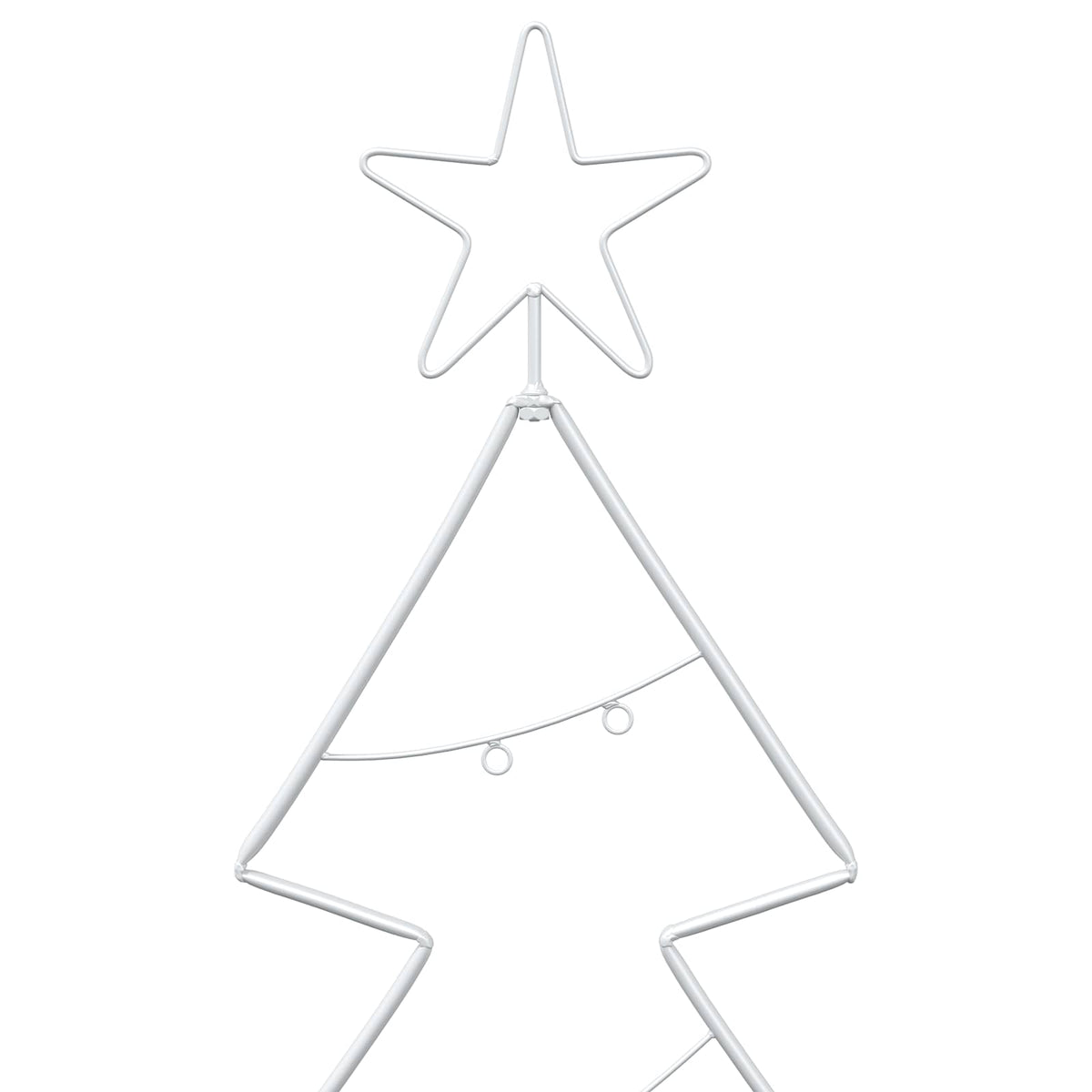 vidaXL Metal Christmas Tree with Stand KUOPIO 125 cm Steel White