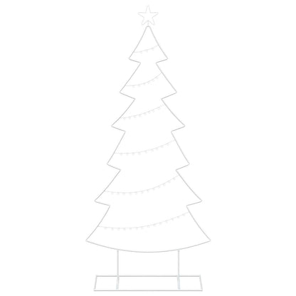 vidaXL Metal Christmas Tree with Stand KUOPIO 180 cm Steel White