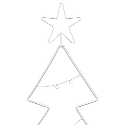 vidaXL Metal Christmas Tree with Stand KUOPIO 210 cm Steel White