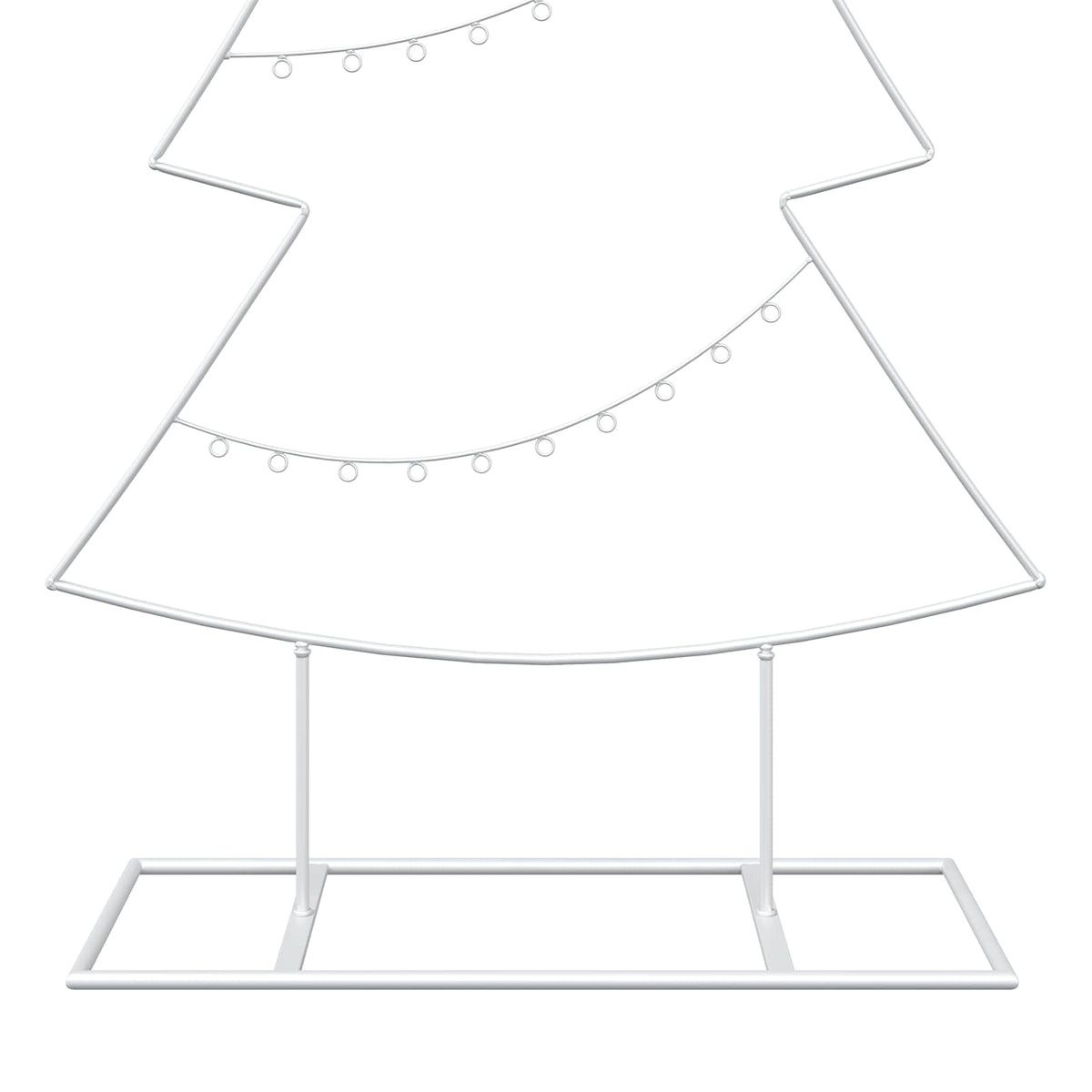 vidaXL Metal Christmas Tree with Stand KUOPIO 210 cm Steel White