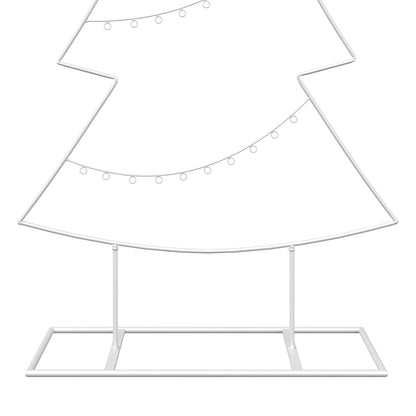vidaXL Metal Christmas Tree with Stand KUOPIO 210 cm Steel White