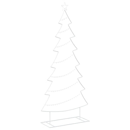 vidaXL Metal Christmas Tree with Stand KUOPIO 210 cm Steel White
