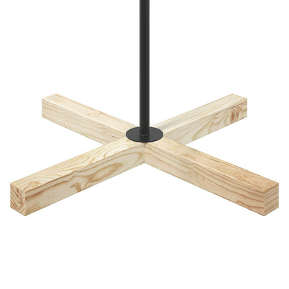vidaXL Metal Christmas Tree with Holder KUOPIO 210 cm Steel Black