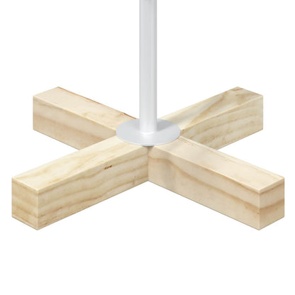 vidaXL Metal Christmas Tree with Holder KUOPIO 60 cm Steel White