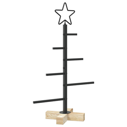vidaXL Metal Christmas Tree KUOPIO 60 cm Steel Black