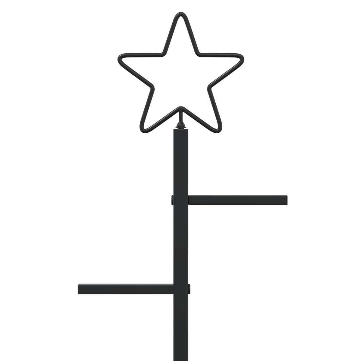 vidaXL Metal Christmas Tree with Stand KUOPIO 180 cm Steel Black