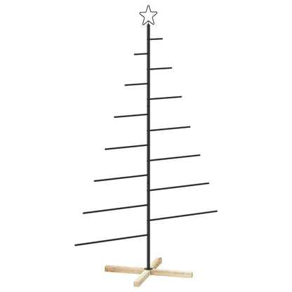 vidaXL Metal Christmas Tree with Stand KUOPIO 180 cm Steel Black
