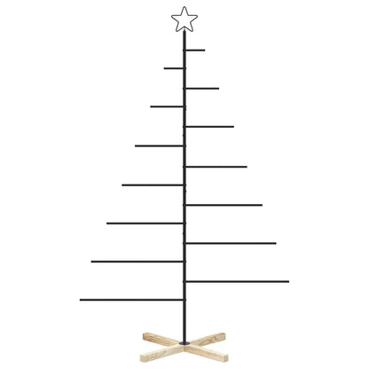 vidaXL Metal Christmas Tree with Stand KUOPIO 180 cm Steel Black