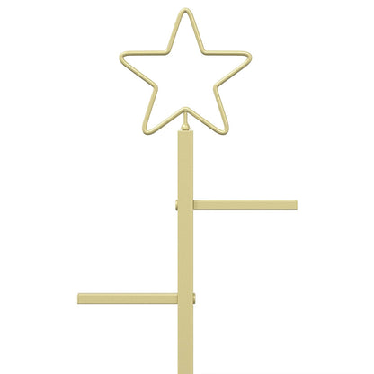vidaXL Metal Christmas Tree KUOPIO 60 cm Steel Gold