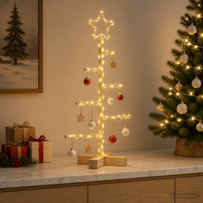 vidaXL Metal Christmas Tree KUOPIO 60 cm Steel Gold
