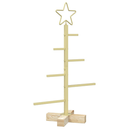 vidaXL Metal Christmas Tree KUOPIO 60 cm Steel Gold