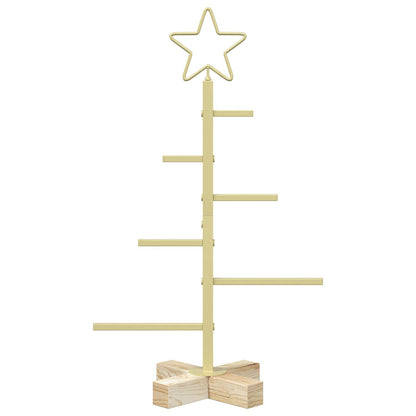 vidaXL Metal Christmas Tree KUOPIO 60 cm Steel Gold