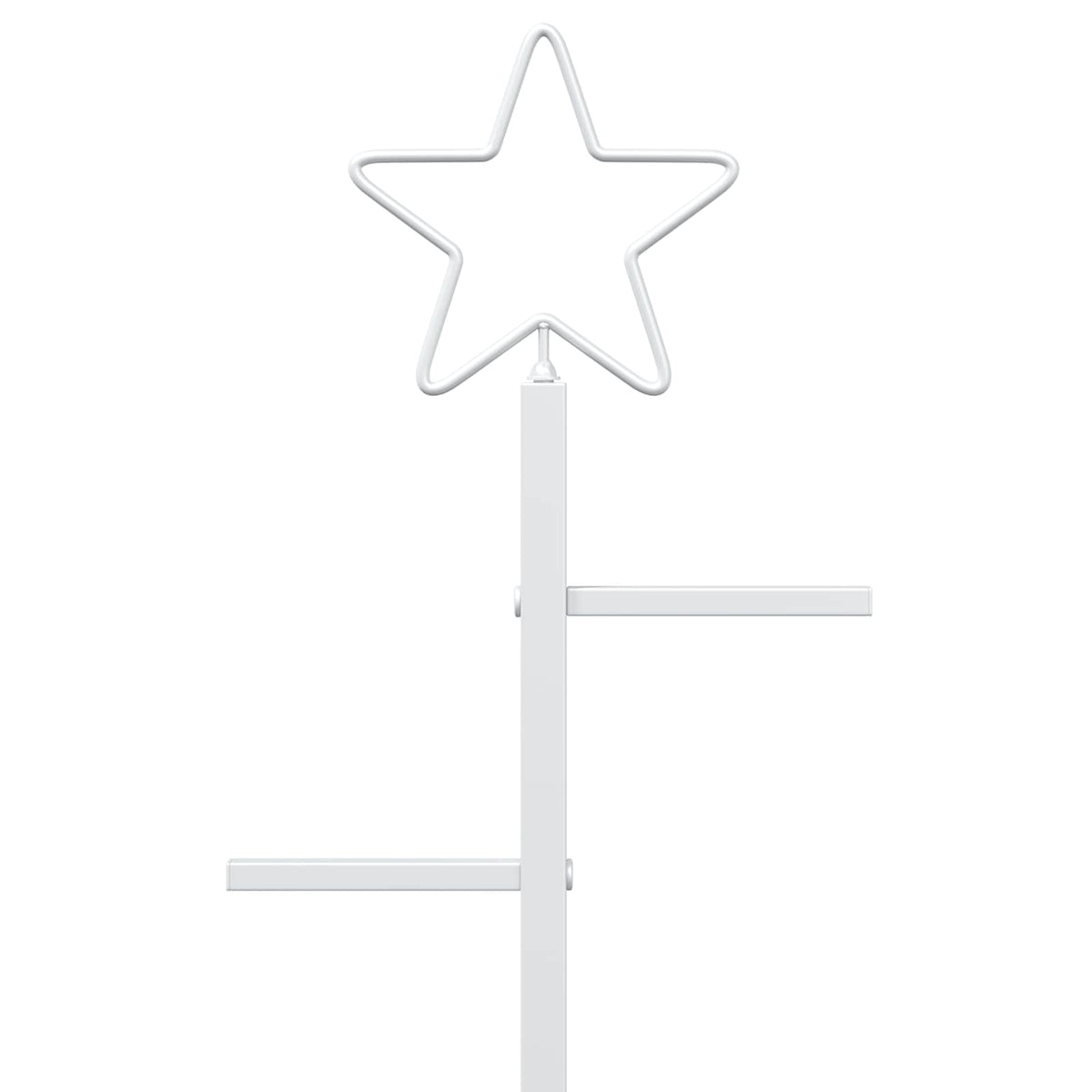 vidaXL Metal Christmas Tree KUOPIO 90 cm Steel White