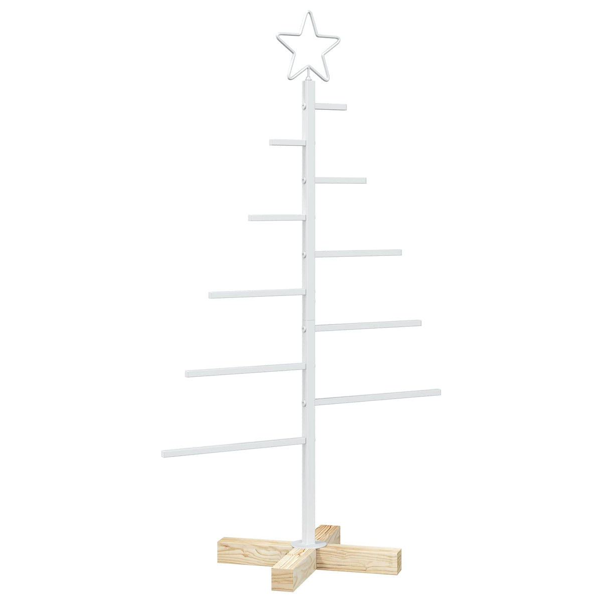 vidaXL Metal Christmas Tree KUOPIO 90 cm Steel White