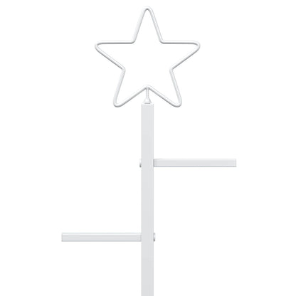 vidaXL Metal Christmas Tree with Stand KUOPIO 180 cm Steel White
