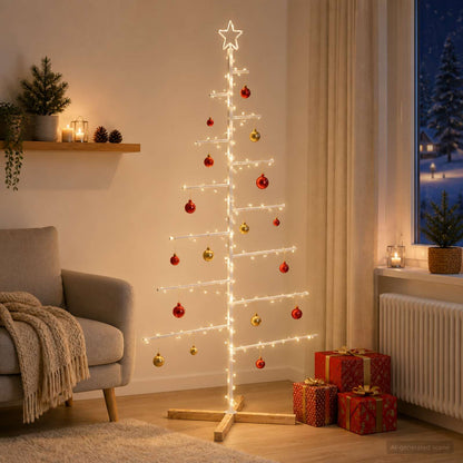 vidaXL Metal Christmas Tree with Stand KUOPIO 180 cm Steel White