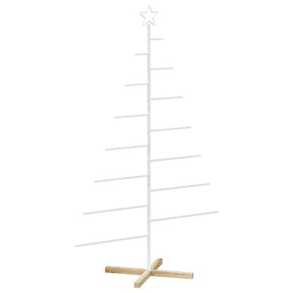 vidaXL Metal Christmas Tree with Stand KUOPIO 180 cm Steel White