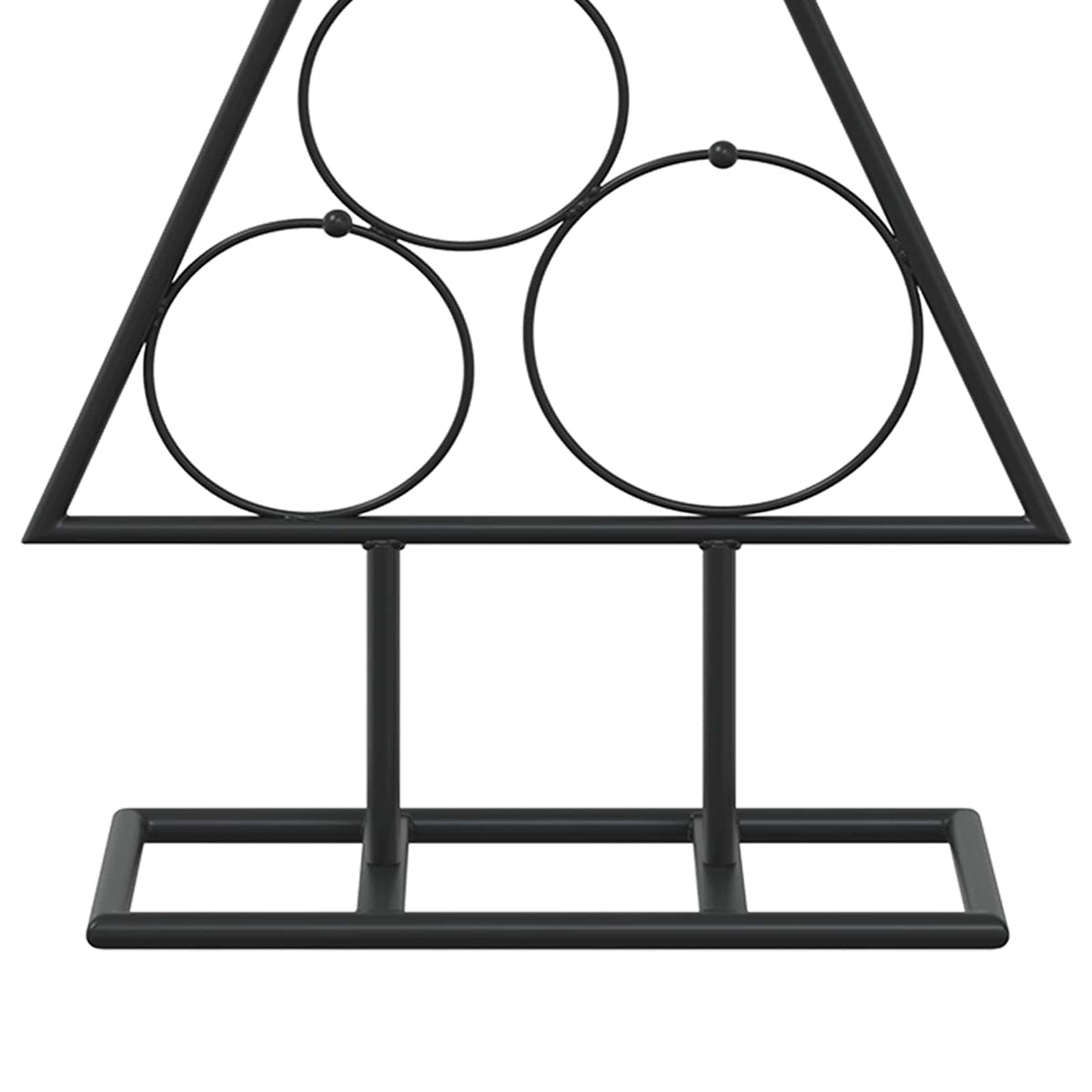 vidaXL Metal Christmas Tree KUOPIO 60 cm Steel Black